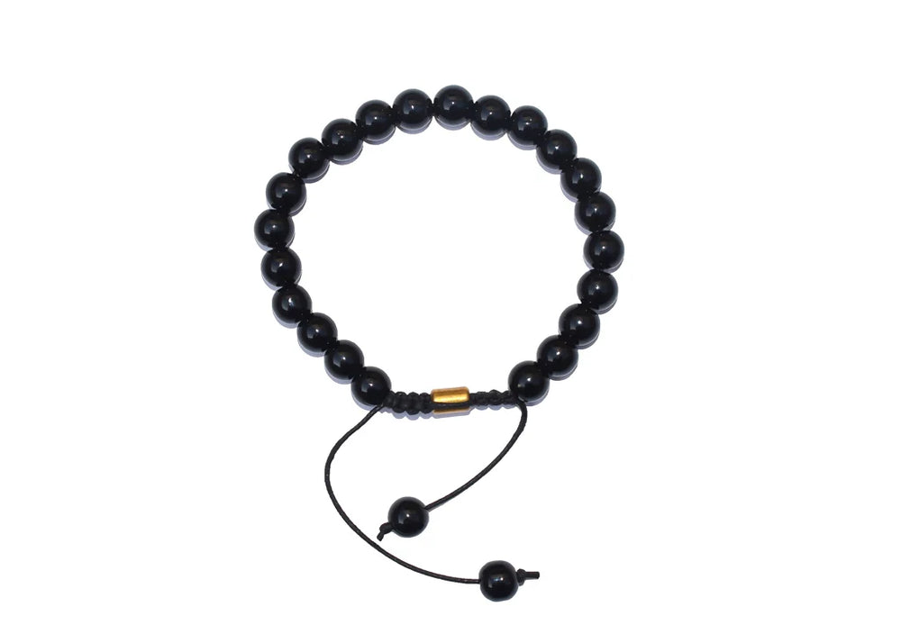 Natural Certified Onyx Bracelet For Protection, Health and Balance - EarthBased 