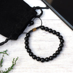 Natural Certified Onyx Bracelet For Protection, Health and Balance - EarthBased 
