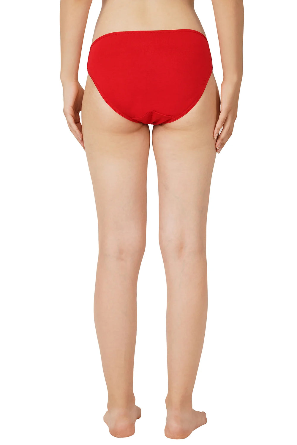 Bamboo Fabric Low Waist Underwear | Red and Black | Pack of 2 - EarthBased 