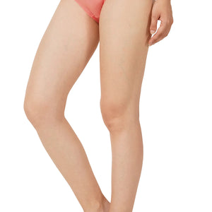 Bamboo Fabric Low Waist Underwear | Peach and Blue |  Pack of 2 - EarthBased 