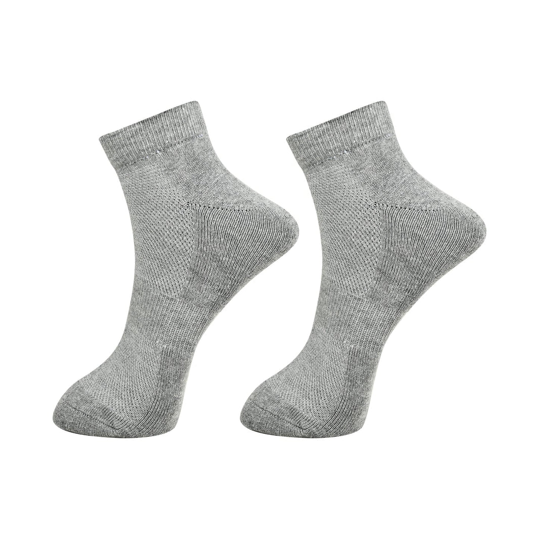 Bamboo Ankle Socks – The Perfect Blend of Comfort, Breathability & Sustainability | Gray | Pack Of 2 - EarthBased 