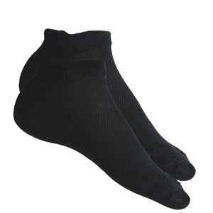 Bamboo Fabric Ankle-Length Socks | Black | Free Size | Pack of 1 - EarthBased 