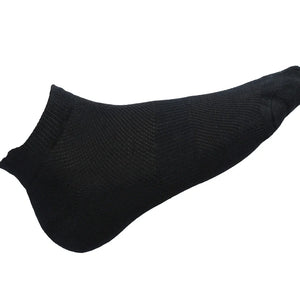 Bamboo Fabric Ankle-Length Socks | Black | Free Size | Pack of 1 - EarthBased 