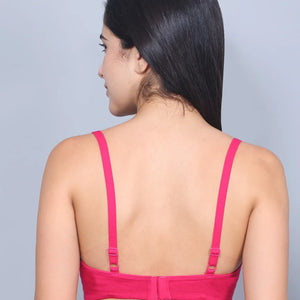 Bamboo Fabric Full Coverage Padded T-Shirt Bra – Soft, Comfortable, Eco-Friendly, and Supportive for All-Day Wear and Perfect Fit - EarthBased 