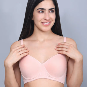 Bamboo Fabric Full Coverage Padded T-Shirt Bra – Soft, Comfortable, Eco-Friendly, and Supportive for All-Day Wear and Perfect Fit - EarthBased 