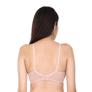 Bamboo Fabric Nursing Bra Maternity Bra For Breast feeding Women | Peach - EarthBased 