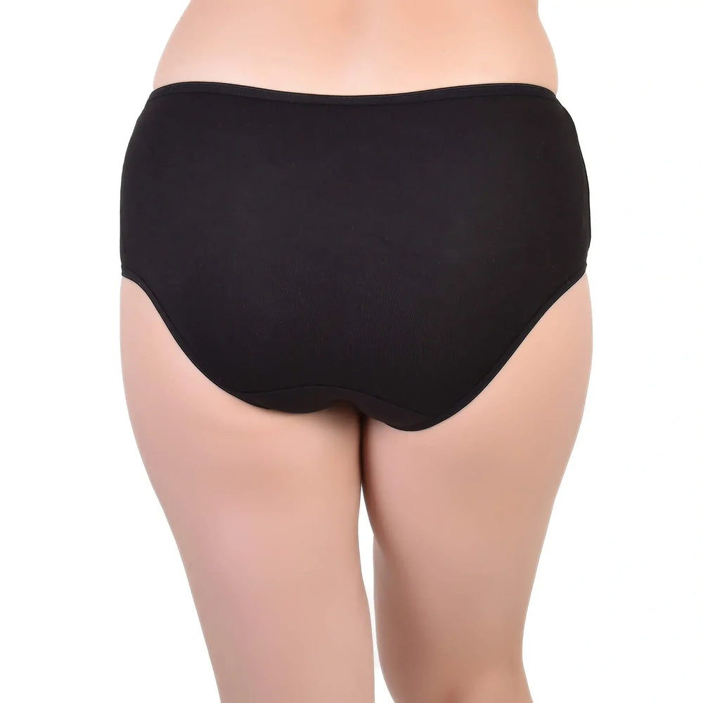 Bamboo Fabric Women's Hipster Panty | Peach and Black | Set of 2 - EarthBased 