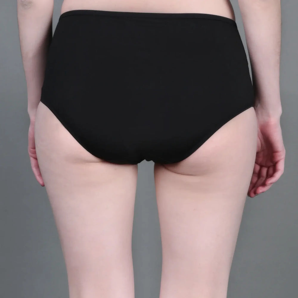 Bamboo Fabric Women's Hipster Panty | Red and Black | Pack of 2 - EarthBased 