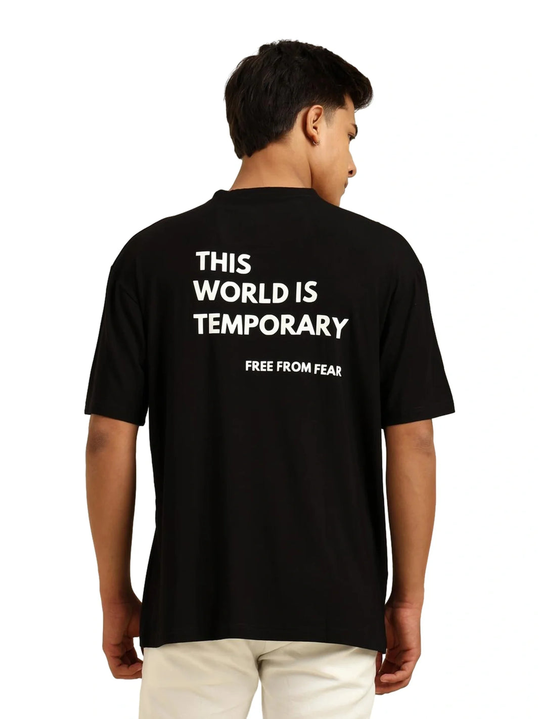 Men Oversized Bamboo T-Shirt – Soft, Breathable & Sustainable - EarthBased 