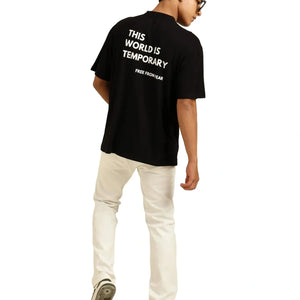 Men Oversized Bamboo T-Shirt – Soft, Breathable & Sustainable - EarthBased 