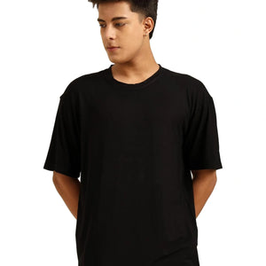 Men Oversized Bamboo T-Shirt – Soft, Breathable & Sustainable - EarthBased 