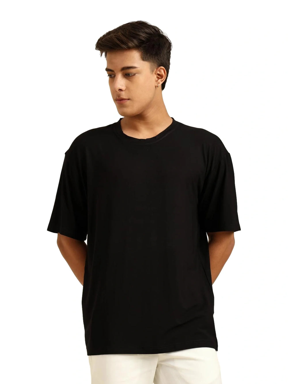 Men Oversized Bamboo T-Shirt – Soft, Breathable & Sustainable - EarthBased 