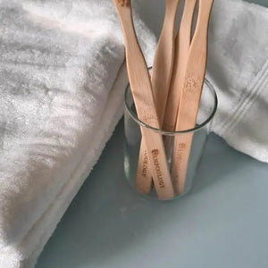 Bamboo Toothbrush With Plant Based Bristles Pack of 4 - EarthBased 