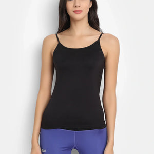 Bamboo Fabric Camisole – Soft, Breathable, Eco-Friendly, and Stylish for All-Day Comfort and Elegance | Black - EarthBased 