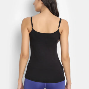 Bamboo Fabric Camisole – Soft, Breathable, Eco-Friendly, and Stylish for All-Day Comfort and Elegance | Black - EarthBased 