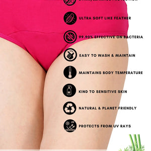 Bamboo Fabric Leak Proof Period Panty 3 Layers Not for heavy Flow | Pack of 1 - EarthBased 