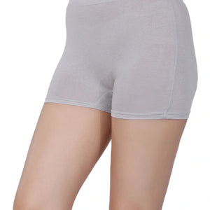 Bamboo Fabric Mid Rise Shorts | Black and Gray | Pack of 2 - EarthBased 