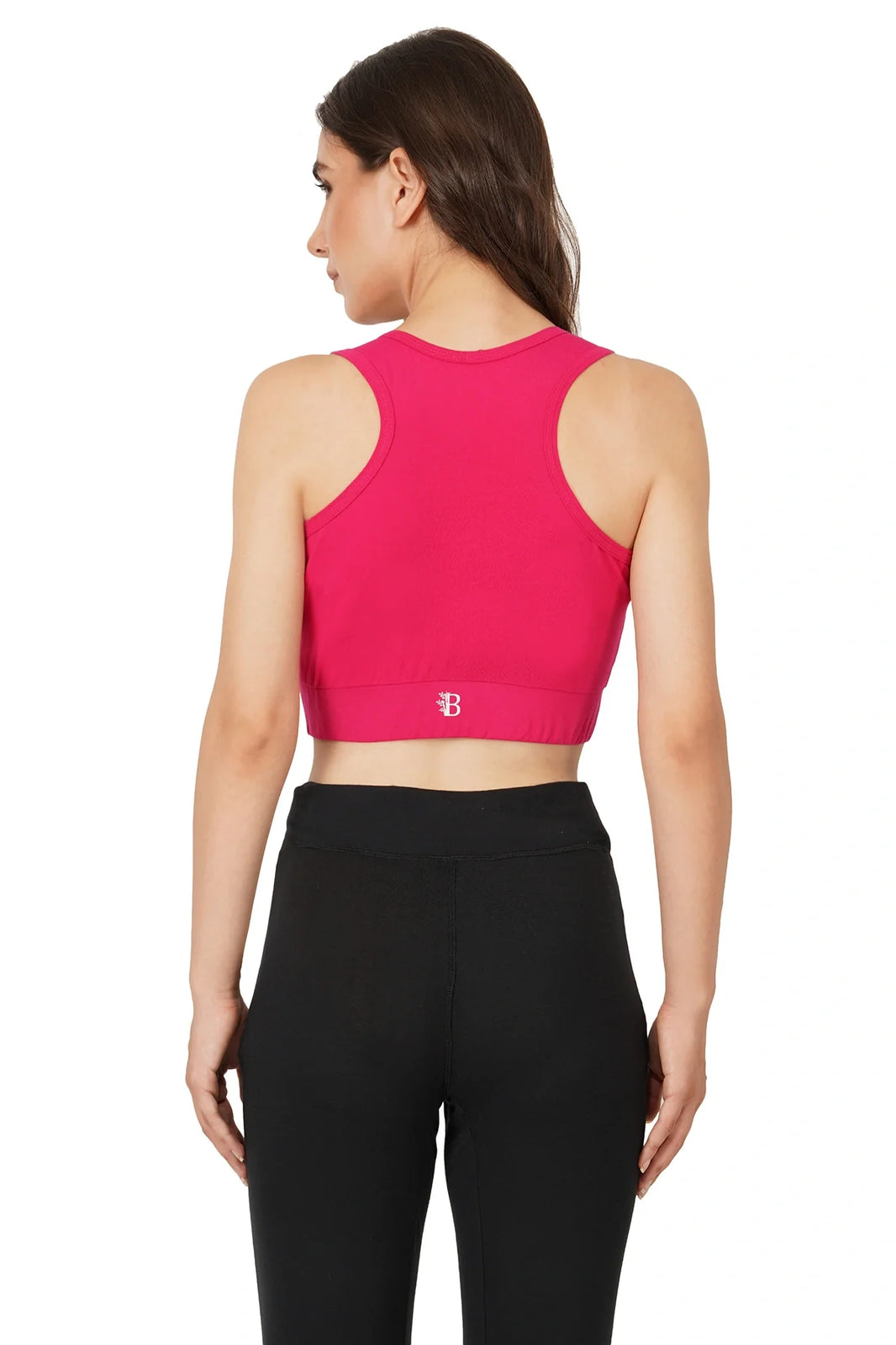 Bamboo Fabric Sports Bra | Non Padded, Non Wired, Seamless and Full Coverage | Bold - EarthBased 
