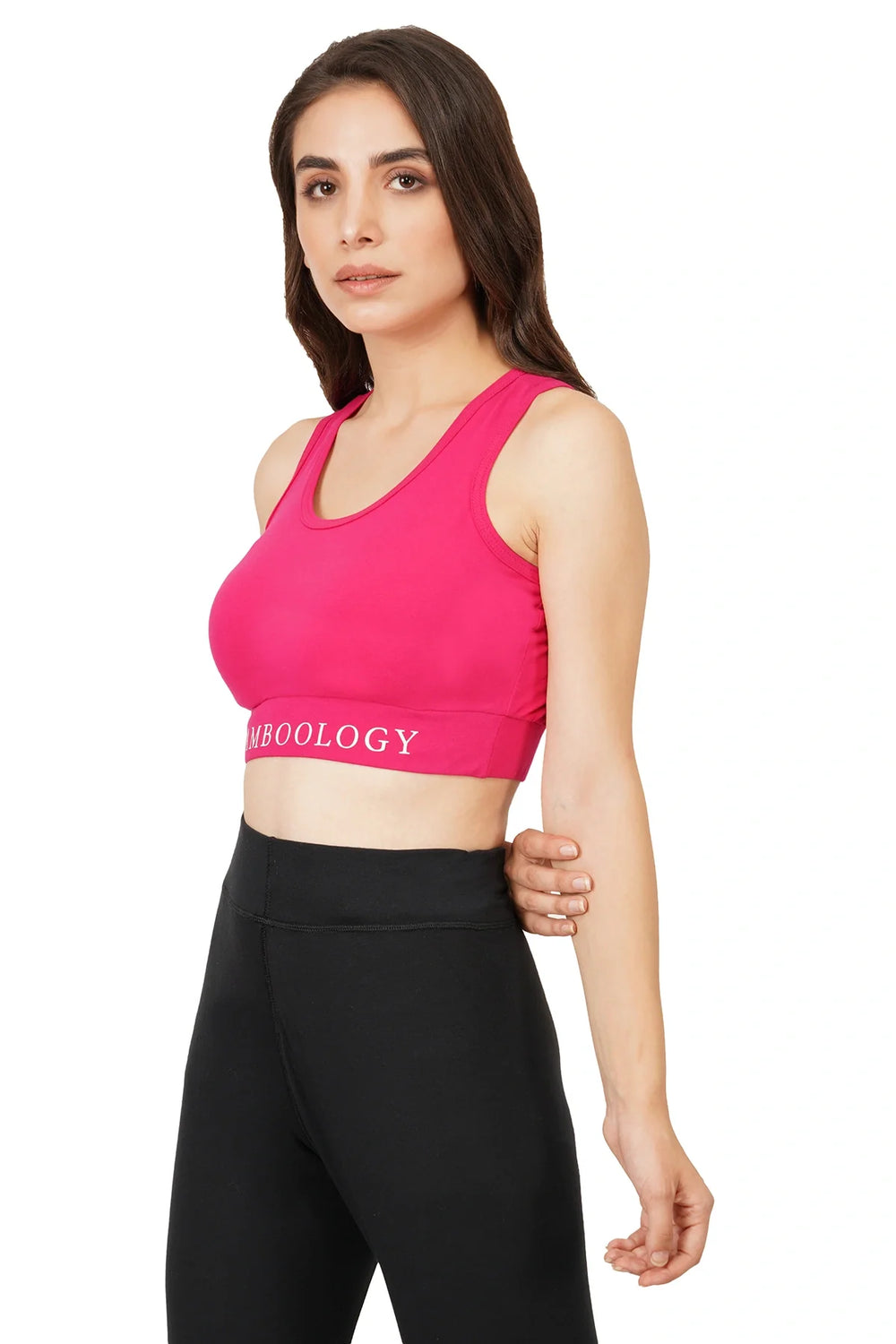 Bamboo Fabric Sports Bra | Non Padded, Non Wired, Seamless and Full Coverage | Bold - EarthBased 