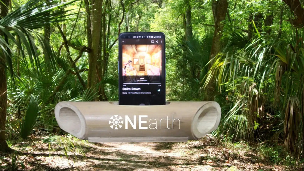 Bamboo Sound Amplifier (With Cotton Pouch) | ONEarth - EarthBased 