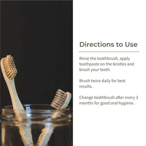 Ecotyl Bamboo Tooth Brush | Ultra Soft Bristles | Thorough Cleaning | Set of 4 - EarthBased 