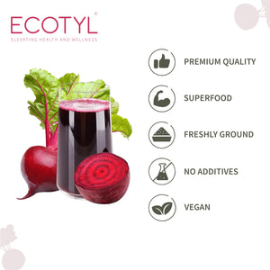 Ecotyl Beetroot Powder | Natural Food Colour | Good for Skin - EarthBased 