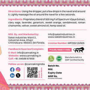 Nabhi Tailam- Belly button drops- 30 ml by Cannaking - EarthBased 