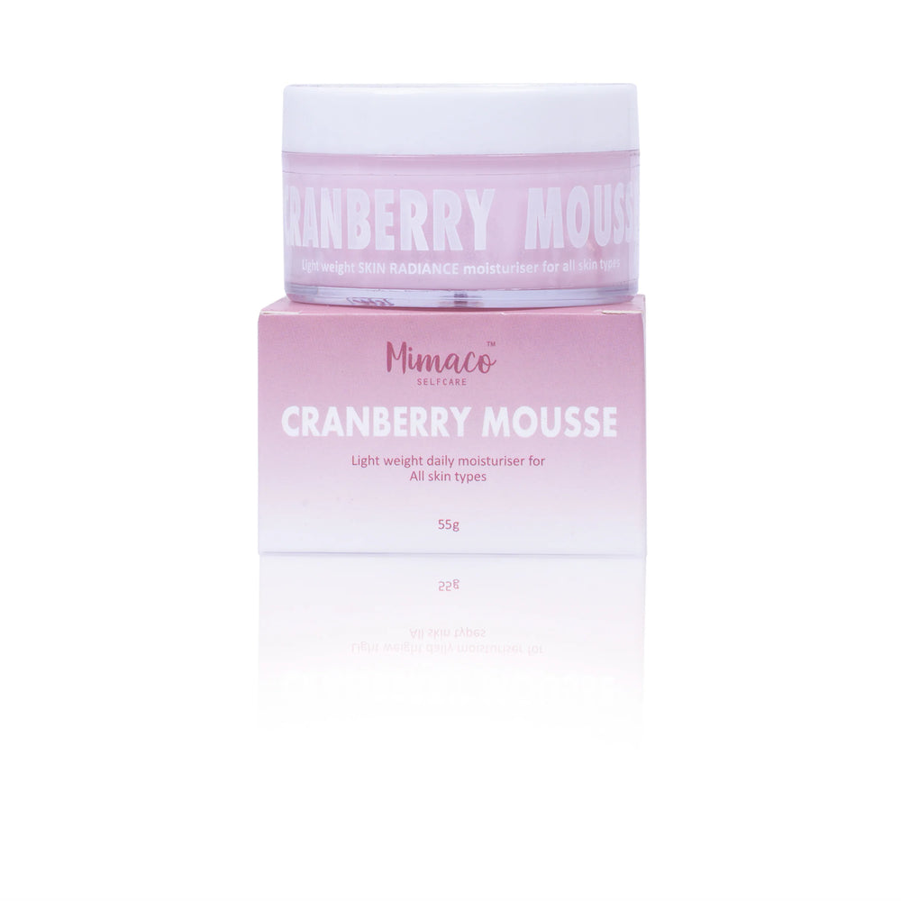 CRANBERRY MOUSSE face moisturiser for Radiance (all skin types) - EarthBased 