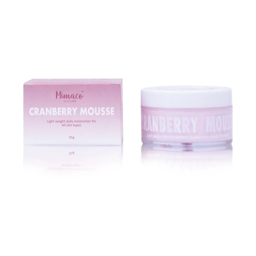 CRANBERRY MOUSSE face moisturiser for Radiance (all skin types) - EarthBased 