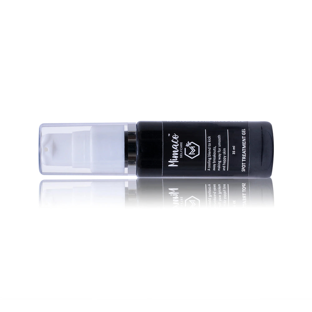 ANTI ACNE CHARCOAL GEL- 35ml: for acne & spots enriched with activated charcoal, tea tree oil and aloevera - EarthBased 