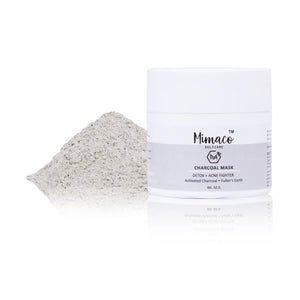 CHARCOAL FACE MASK - Skin Detoxifier & Acne Fighter with Activated charcoal and kaolin clay - EarthBased 