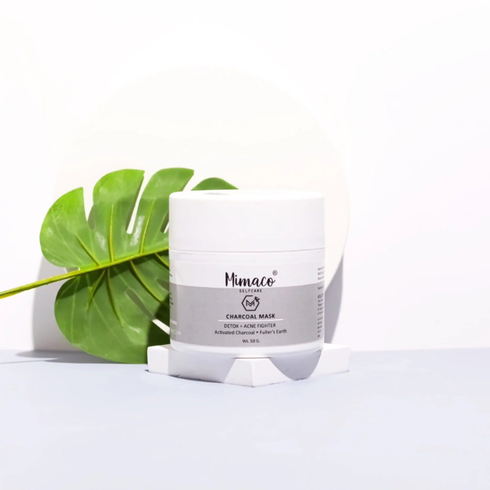 CHARCOAL FACE MASK - Skin Detoxifier & Acne Fighter with Activated charcoal and kaolin clay - EarthBased 