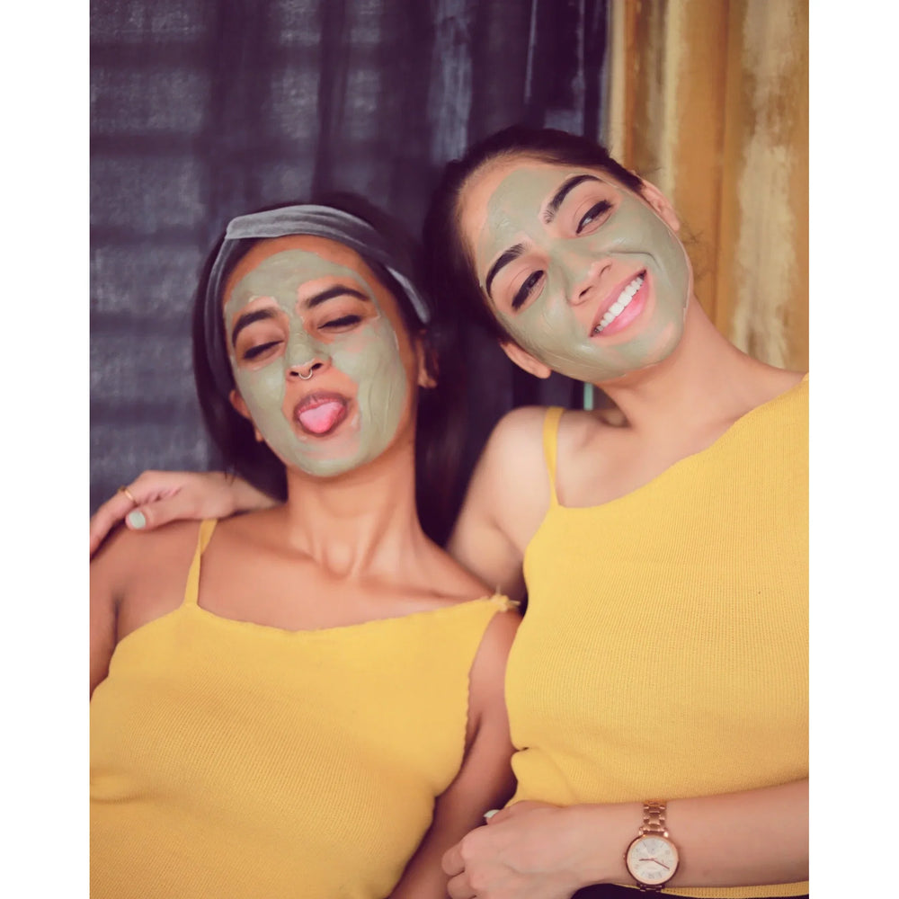 CHARCOAL FACE MASK - Skin Detoxifier & Acne Fighter with Activated charcoal and kaolin clay (Pack of 2) - EarthBased 