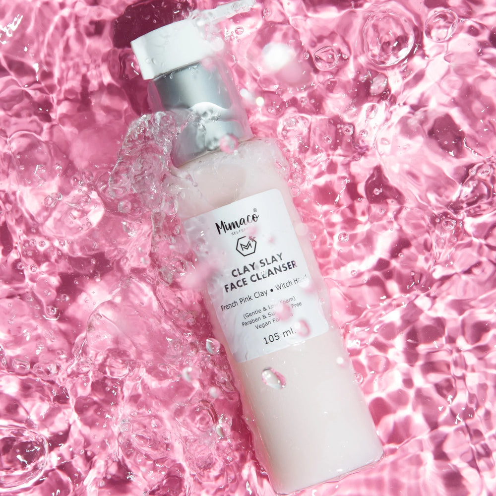 Clay Slay - FACE CLEANSER with French Pink Clay, Witch Hazel - EarthBased 
