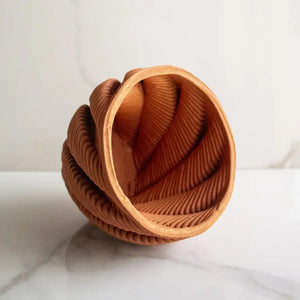 Terracotta Vase Brown and Twisted Vol. III - EarthBased 