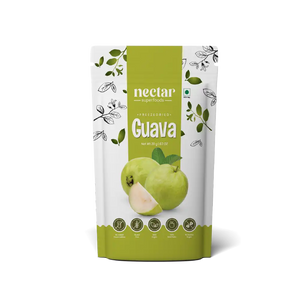 NECTAR SUPERFOODS- FREEZE DRIED GUAVA CUBES- PACK OF 2 UNITS 20 GM EACH - EarthBased 