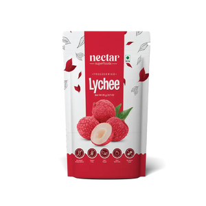 NECTAR SUPERFOODS- FREEZE DRIED LYCHEE WHOLE- PACK OF 2 UNITS 20 GM EACH - EarthBased 