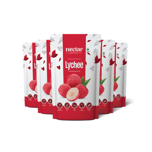 NECTAR SUPERFOODS- FREEZE DRIED LYCHEE WHOLE- PACK OF 2 UNITS 20 GM EACH - EarthBased 