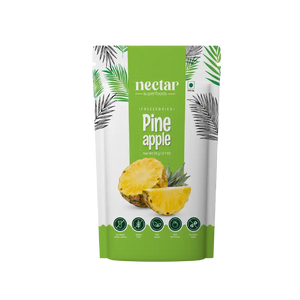 NECTAR SUPER FOODS- FREEZE DRIED PINE APPLE SLICES- PACK OF 2 UNITS 20 GM EACH - EarthBased 