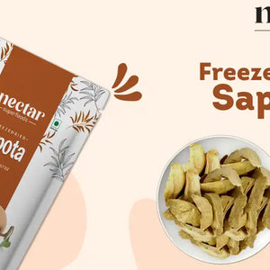 NECTAR SUPERFOODS- FREEZE DRIED SAPOTA SLICES- PACK OF 2 UNITS 20 GM EACH - EarthBased 