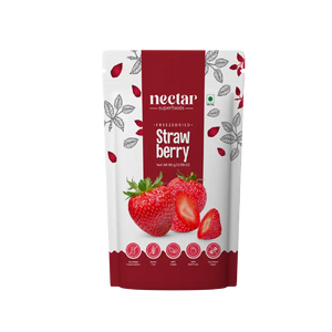 NECTAR SUPER FOODS- FREEZE DRIED STRAWBERRY SLICES - PACK OF 2 UNITS 16 GM EACH - EarthBased 