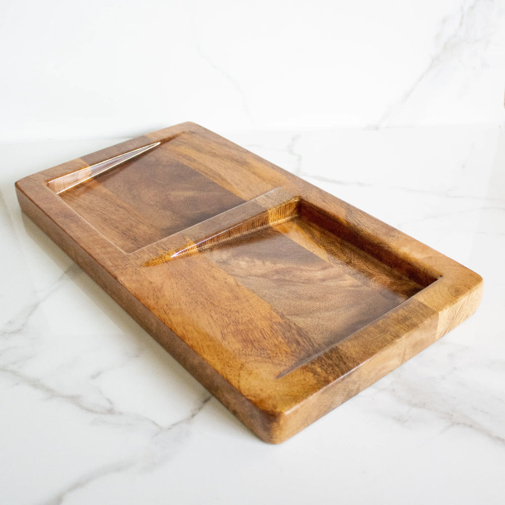 Oblique Mango wood Platter - EarthBased 