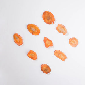 NECTAR SUPERFOODS- SUN DRIED AIR FRIED CARROT CRUNCH CHIPS - PACK OF 3 UNITS 40 GM EACH - EarthBased 