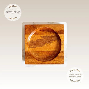 Squircle Mango Wood Plate - EarthBased 