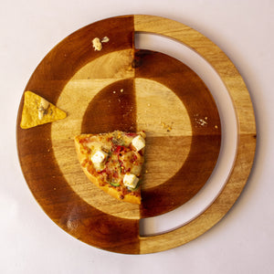 Two-Hued Mango Wood Cheese Platter - EarthBased 