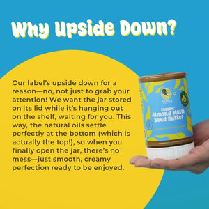 Classic Almond Multiseed Butter - 250 gm | Asmita Organic Farms - EarthBased 