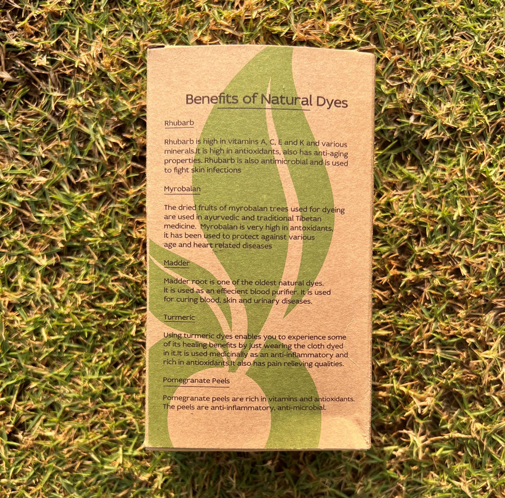 Organic Cotton & Natural Dyed Rust Cream and Turmeric Yellow Combo Underwear by Livbio - EarthBased 