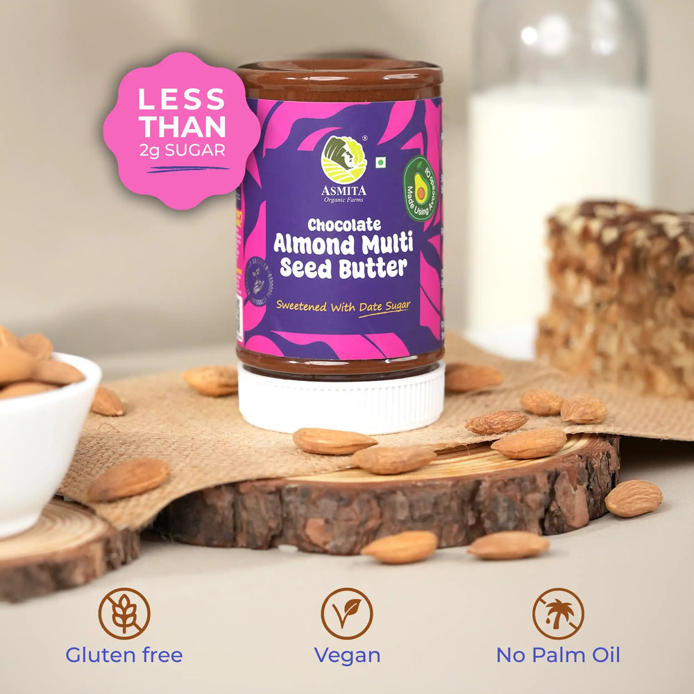 Almond Multiseed Chocolate Butter - EarthBased 