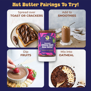 Almond Multiseed Chocolate Butter - EarthBased 