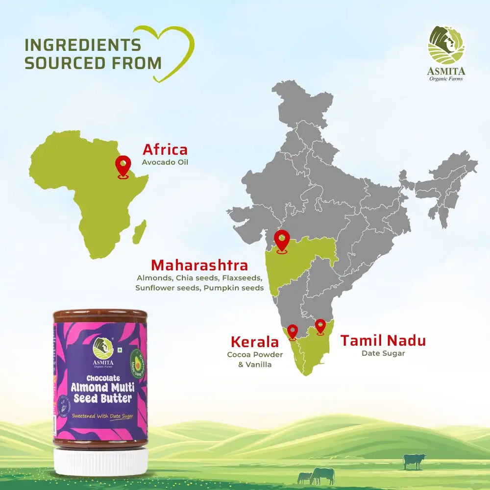 Almond Multiseed Chocolate Butter - EarthBased 